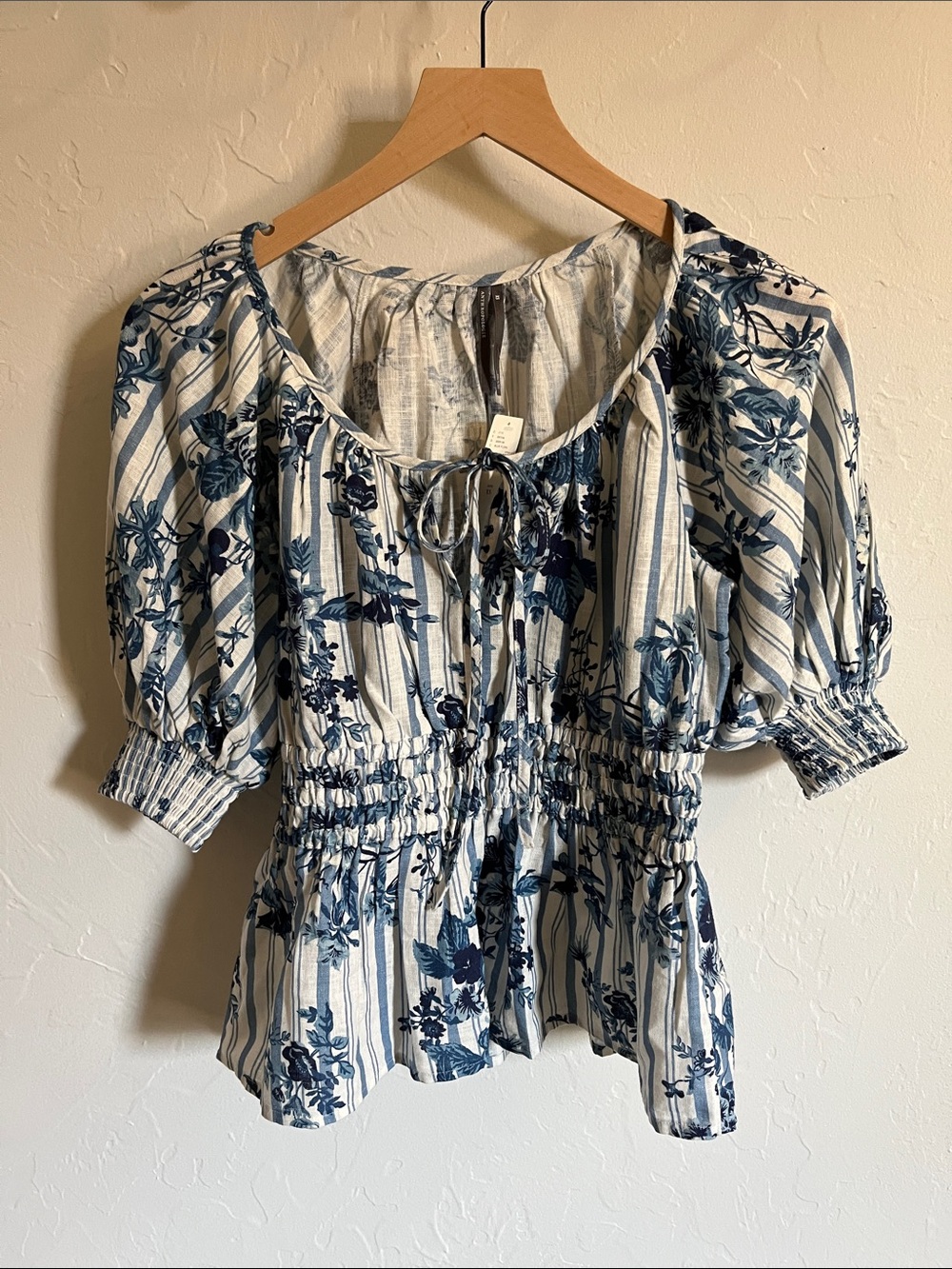 Anthropologie Somerset Puff Sleeve Blouse